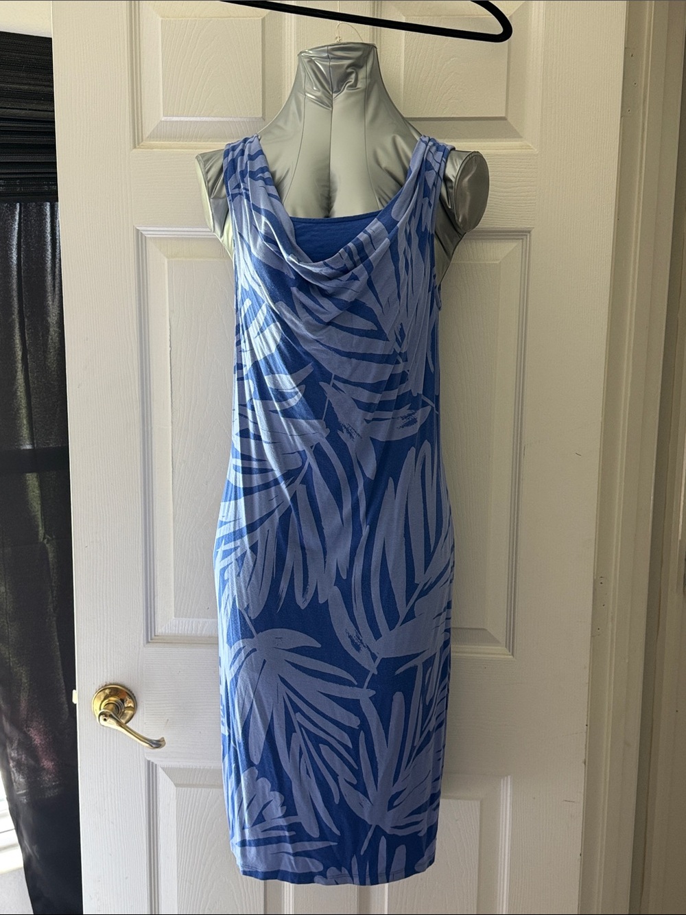 Tommy Bahama Palm Leaf Scoop Neck Dress
